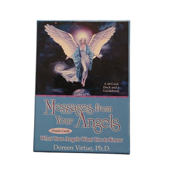 Messages From Your Angels Oracle Cards 44-Card Deck & Guidebook By Doreen Virtue - Picture 1 of 4